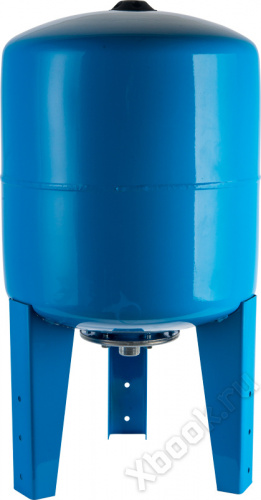 STW-0002-000200 STOUT Расширительный бак, гидроаккумулятор 200 л. вертикальный (цвет синий) вид спереди