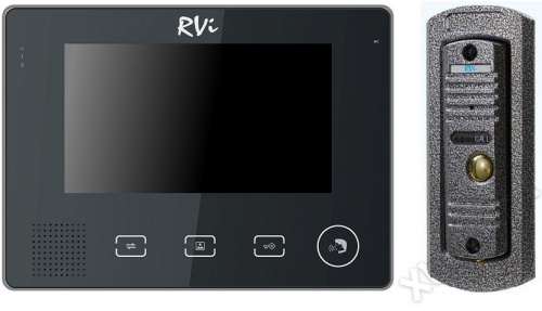 RVi-VD2 LUX(черный) + RVi-305 вид спереди