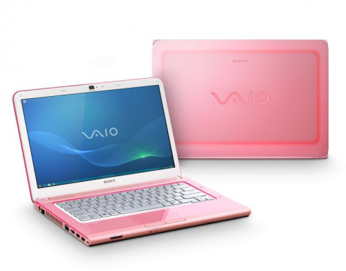 Sony VAIO VPC-CA3S1R/P Розовый вид спереди
