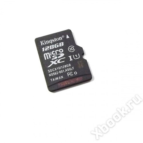 Kingston MicroSDXC 128GB Class 10 UHS-I U1 вид спереди
